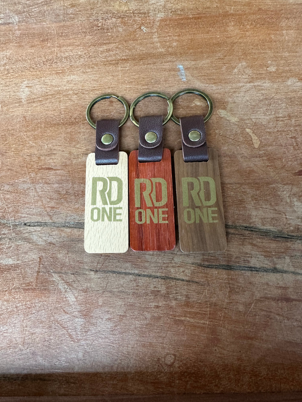 Wooden Keychains (RD1 Logo)